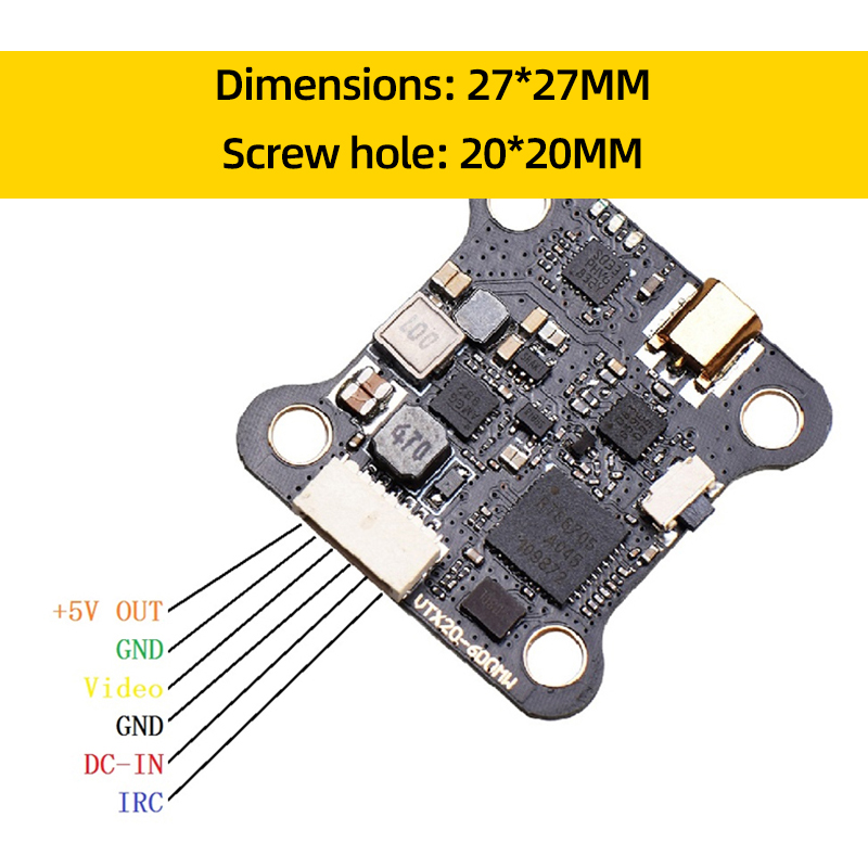 JHEMCU VTX20-600 5,8G 40CH FPV - Drone Kit Long Range reseña y precio