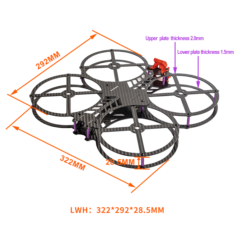 Nuevo Kit de marco FPV AOS Cin - Drone Kit Racing reseña y precio