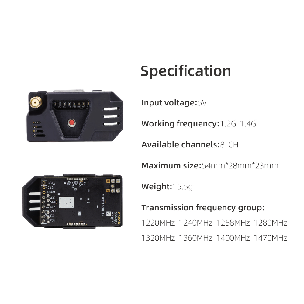 HGLRC 1,2G VRX Kit receptor 8C - Drone Kit Long Range reseña y precio