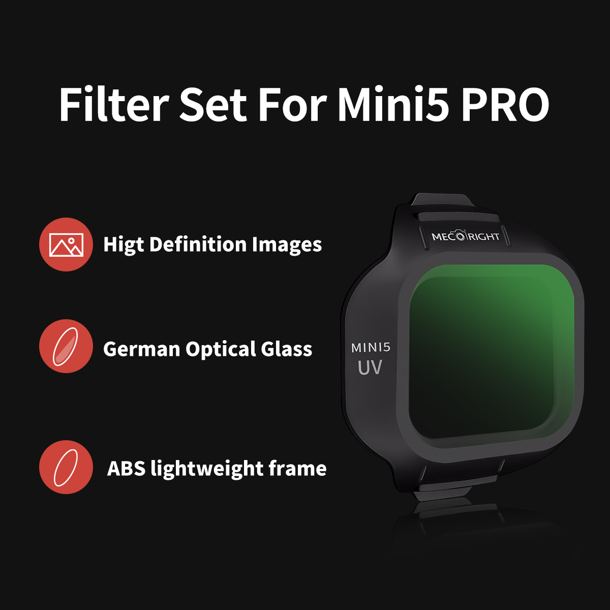 Mecoright - Juego de Filtros p - Drone Kit With Camera reseña y precio
